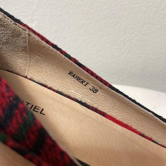 ESSENTIEL ANTWERP Raberi Tartan Kitten Heels Wool Plaid - Picture 6 of 14